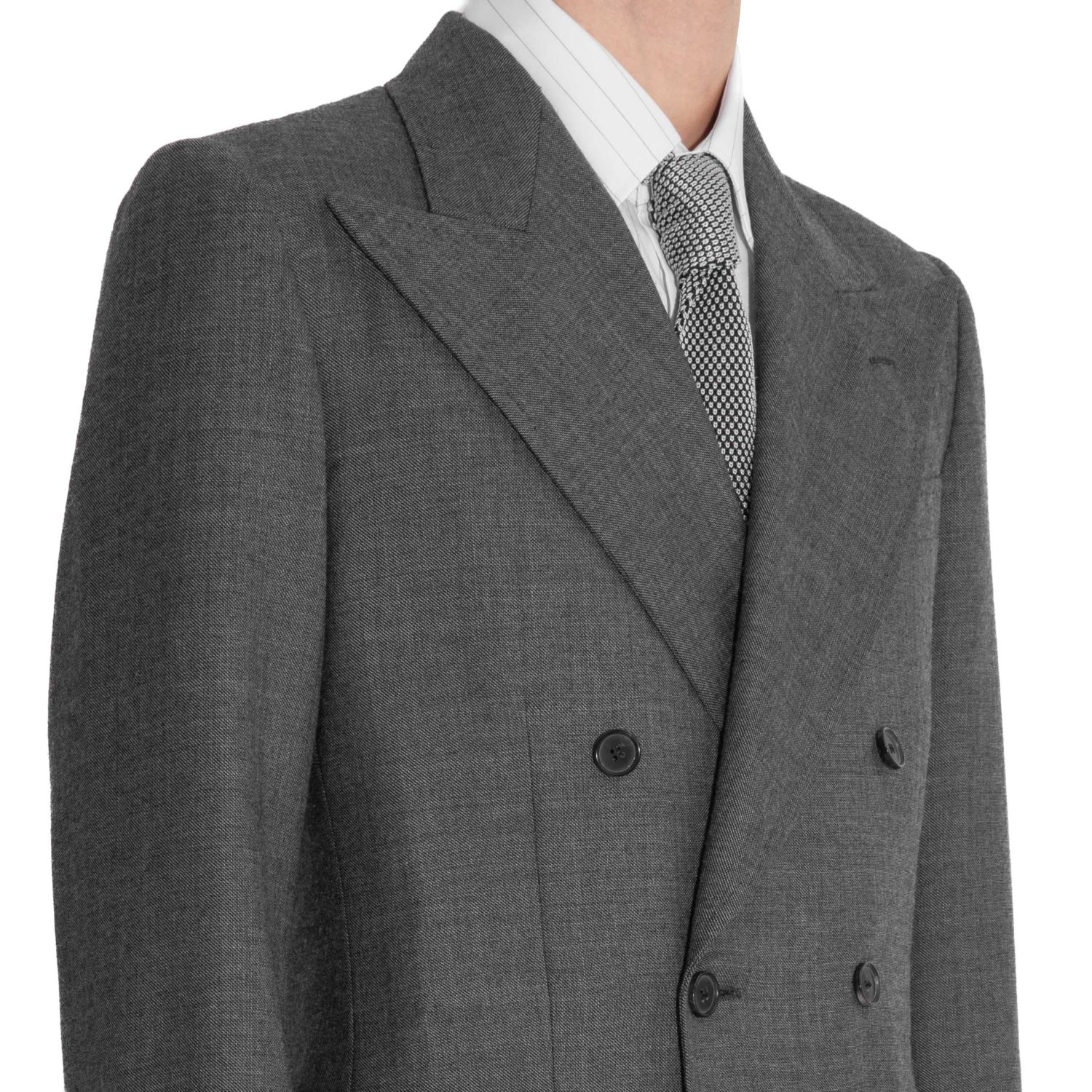 COSTUME CROISÉ EN SHARKSKIN - GRIS_1