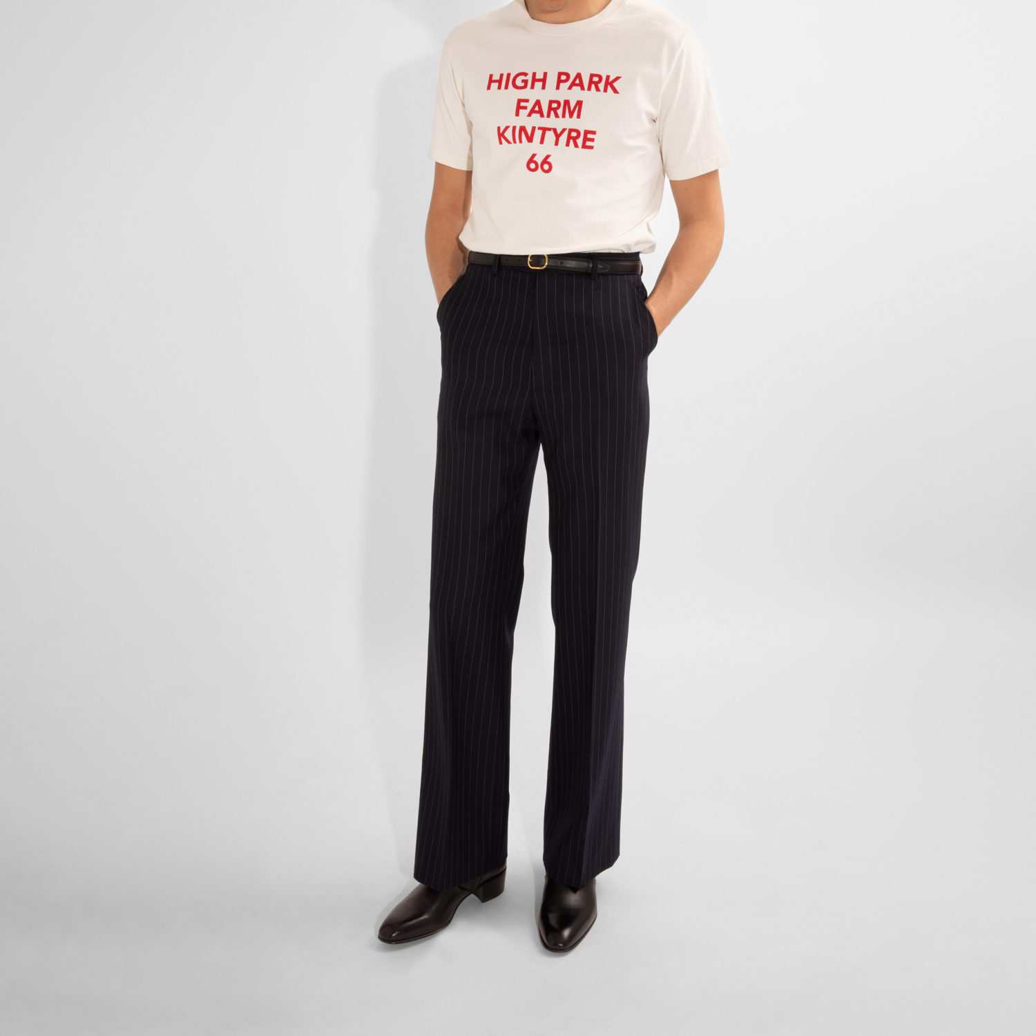 GRAPHIC T-SHIRT IN COTTON JERSEY - OFF-WHITE & RED - Image 5