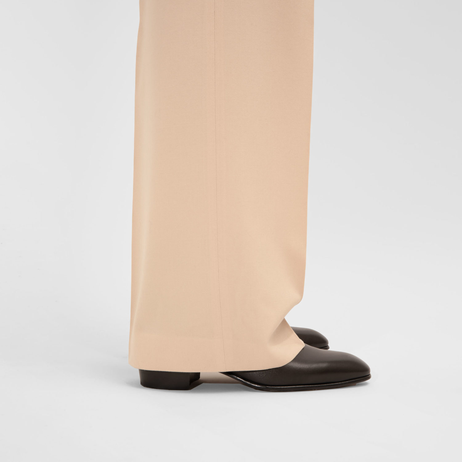 SINGLE-BREASTED SUIT IN GABARDINE - LIGHT BEIGE - Image 6