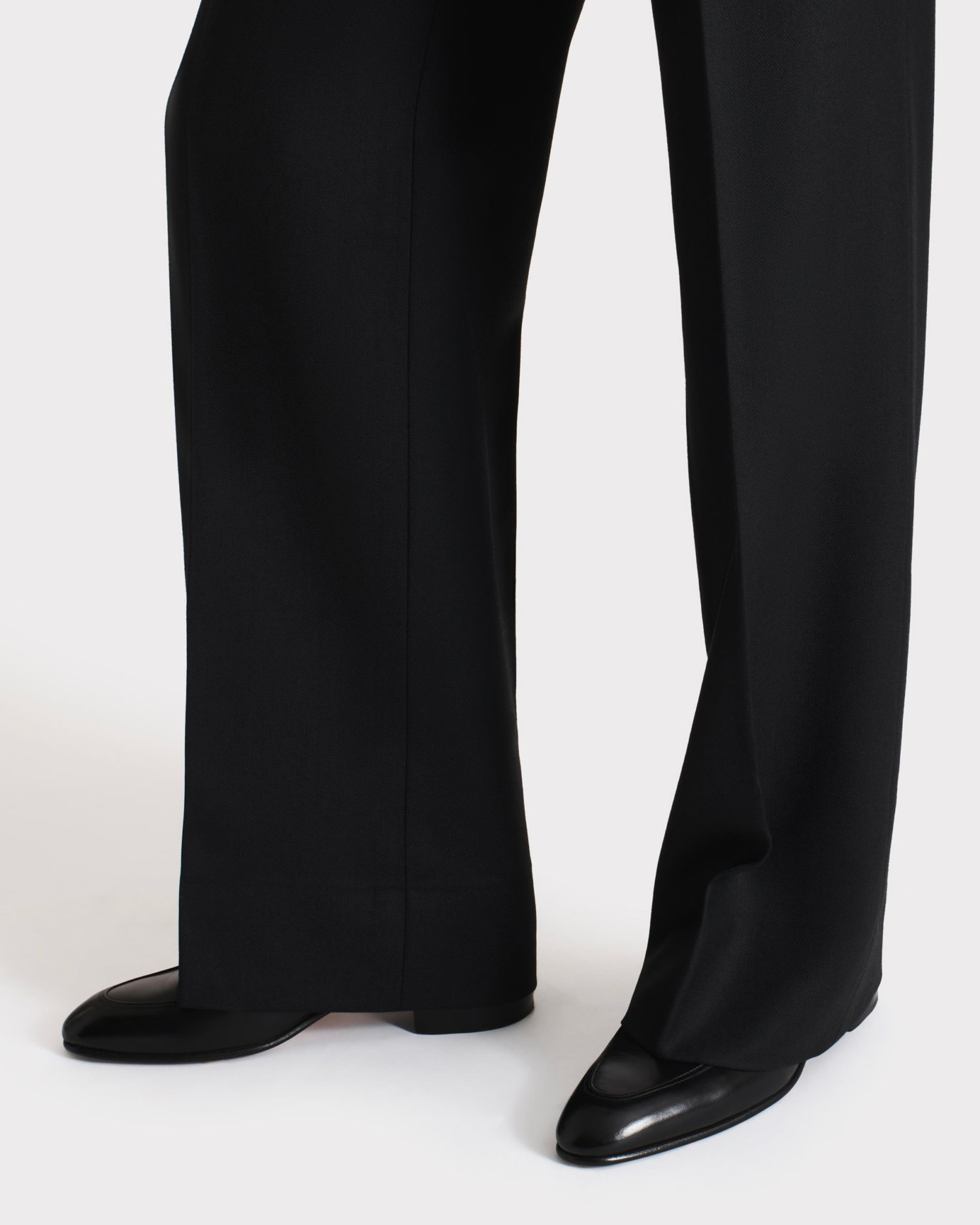 DOUBLE-BREASTED SUIT IN TWILL - BLACK - Image 4