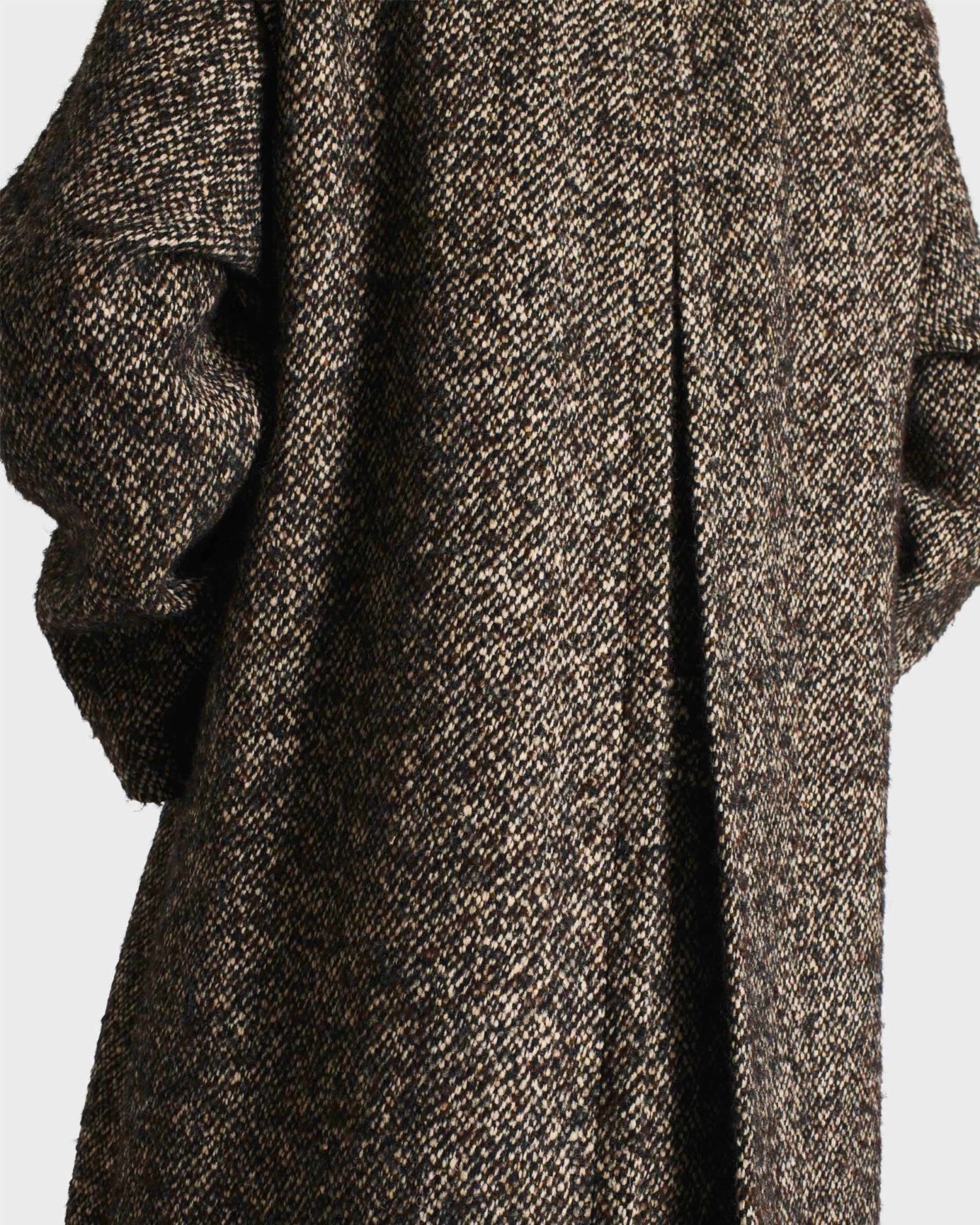 CAR COAT IN TWEED - BLACK AND BEIGE - Image 5