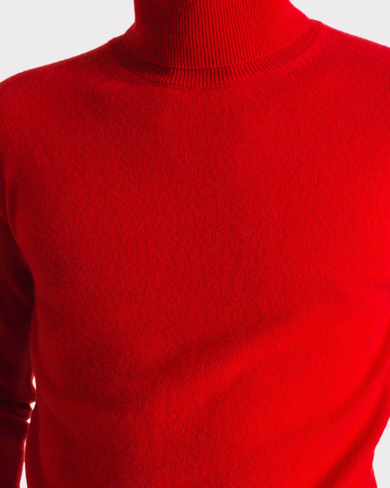 TURTLENECK SWEATER IN CASHMERE –  RED - Image 2