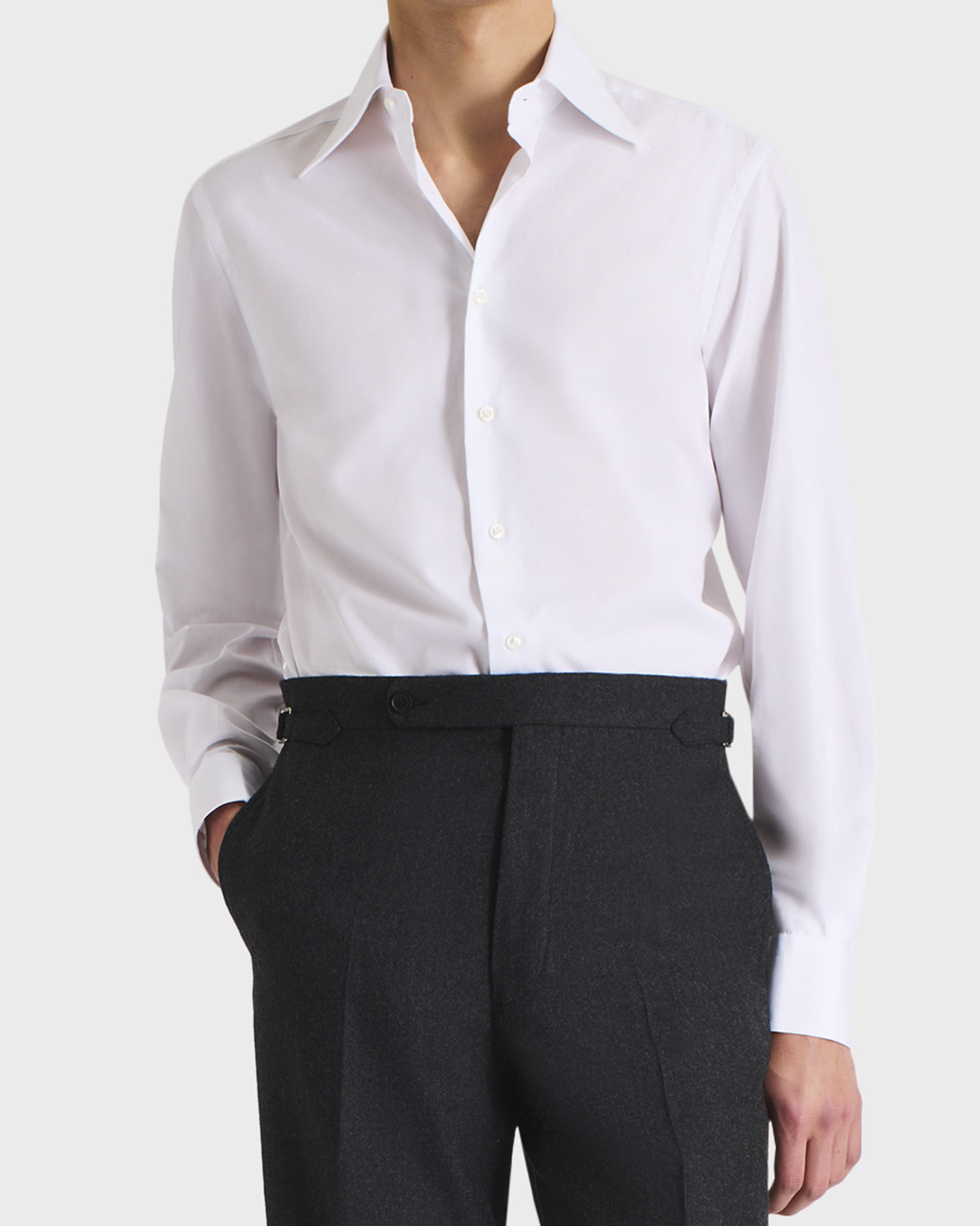 033_WIDE COLLAR SHIRT IN COTTON POPLIN - WHITE_1_1059