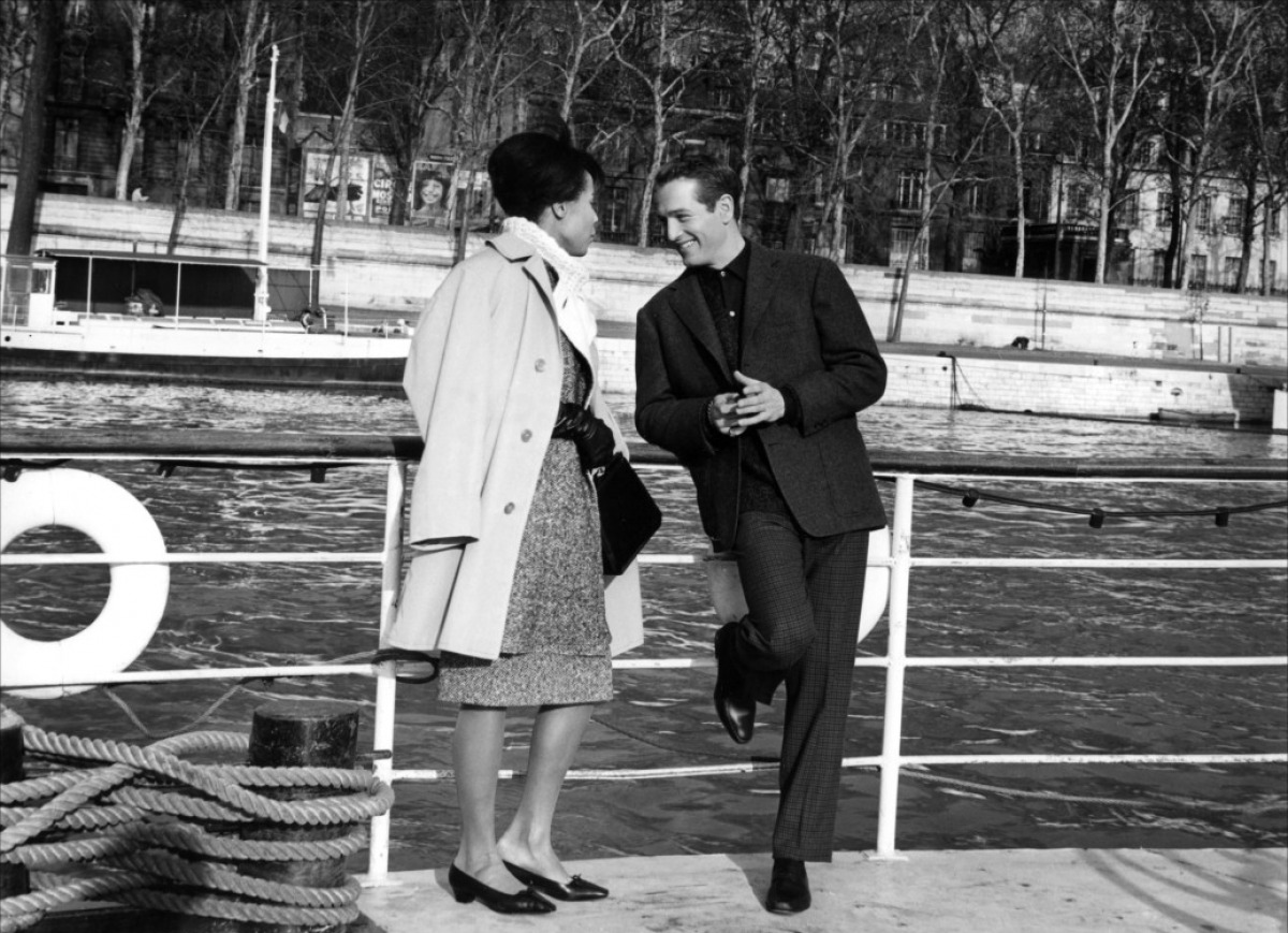 NEWMANN, Paul, act., CARROLL, Diahann, act., RITT, Martin, dir. PARIS BLUES, 1961.