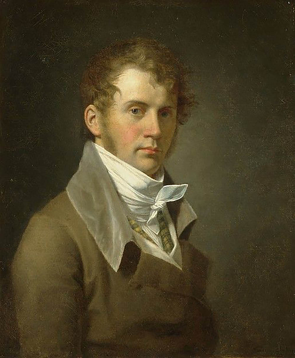 3 John Vanderlyn autoportrait, huile sur toile, 1800