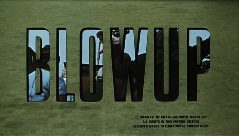 5 Générique de Blow-Up, 1967