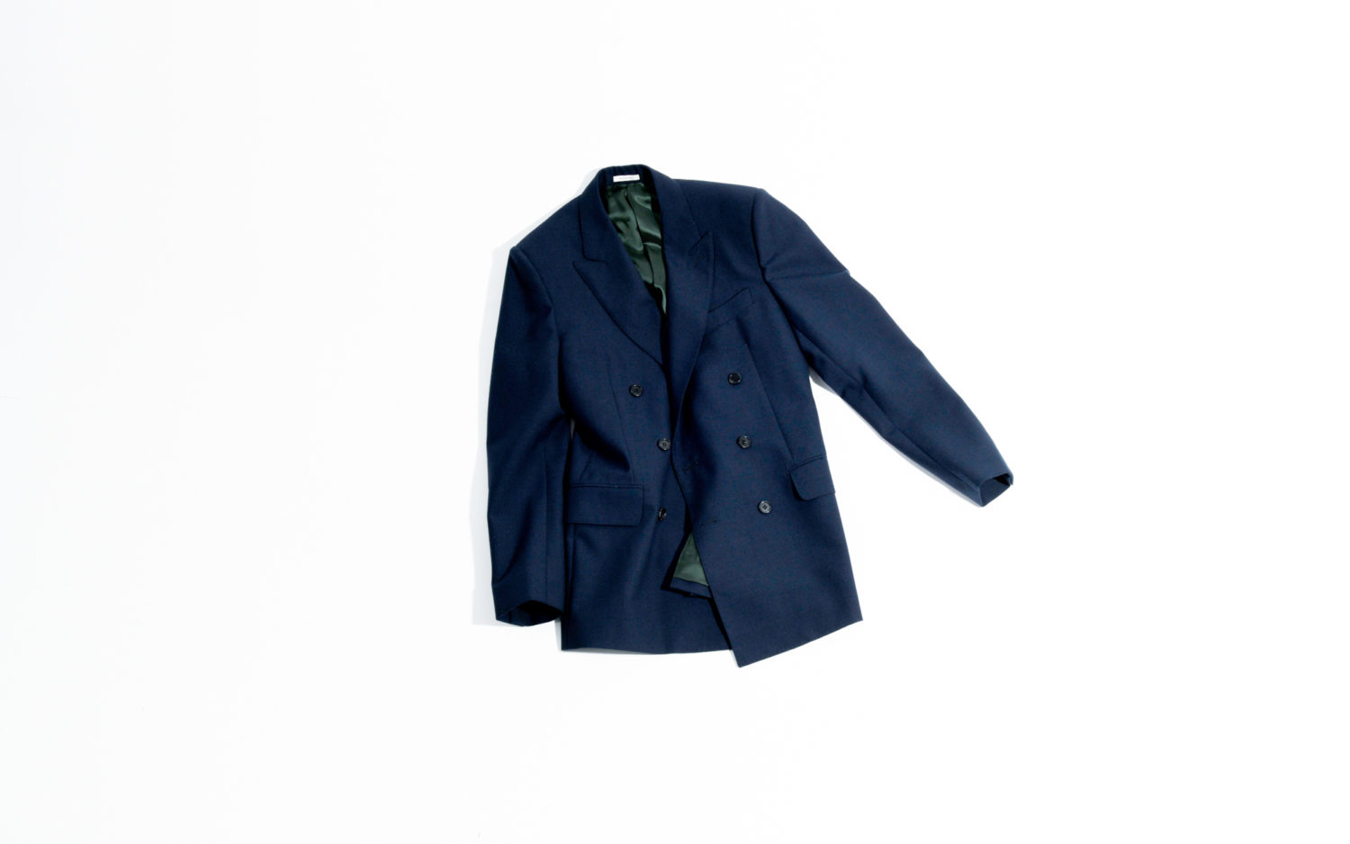 COSTUME CROISÉ EN FRESCO - BLEU MARINE – Image 6