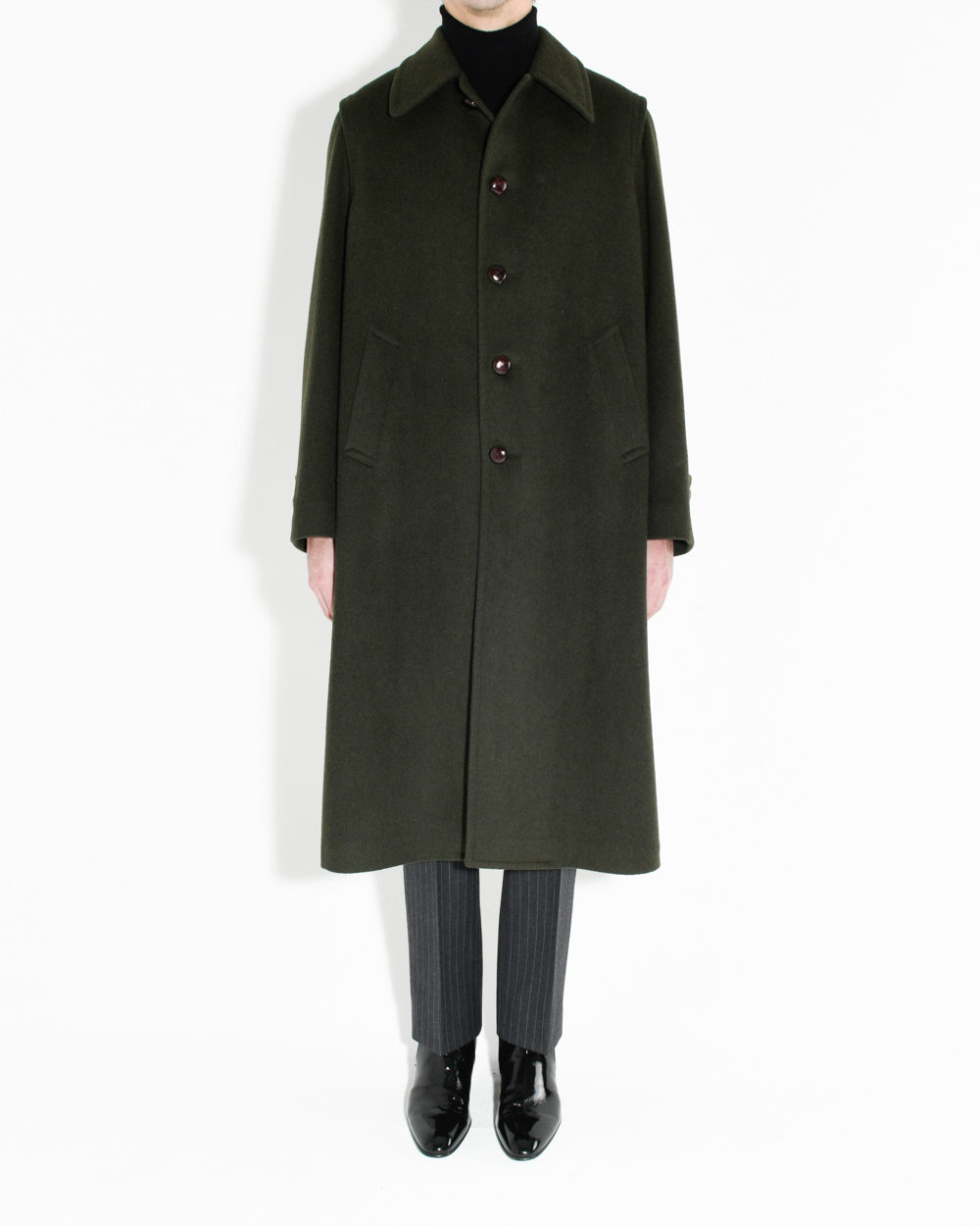 MANTEAU LODEN DROIT EN LODEN - VERT LODEN_1.doute sur le flou