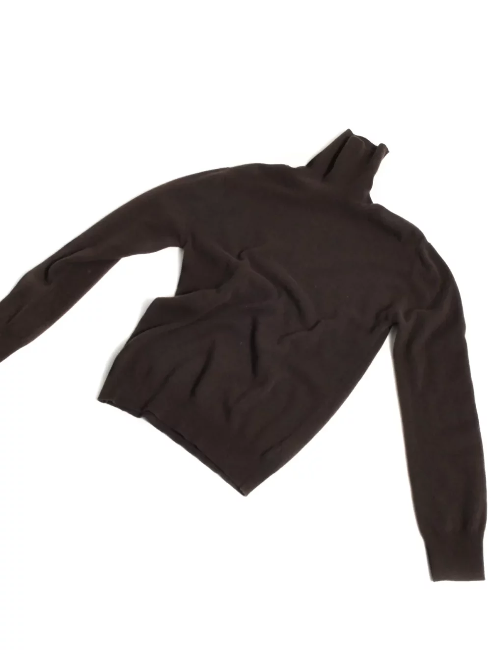 PULL COL ROULÉ EN CACHEMIRE - CHOCOLAT FONCÉ