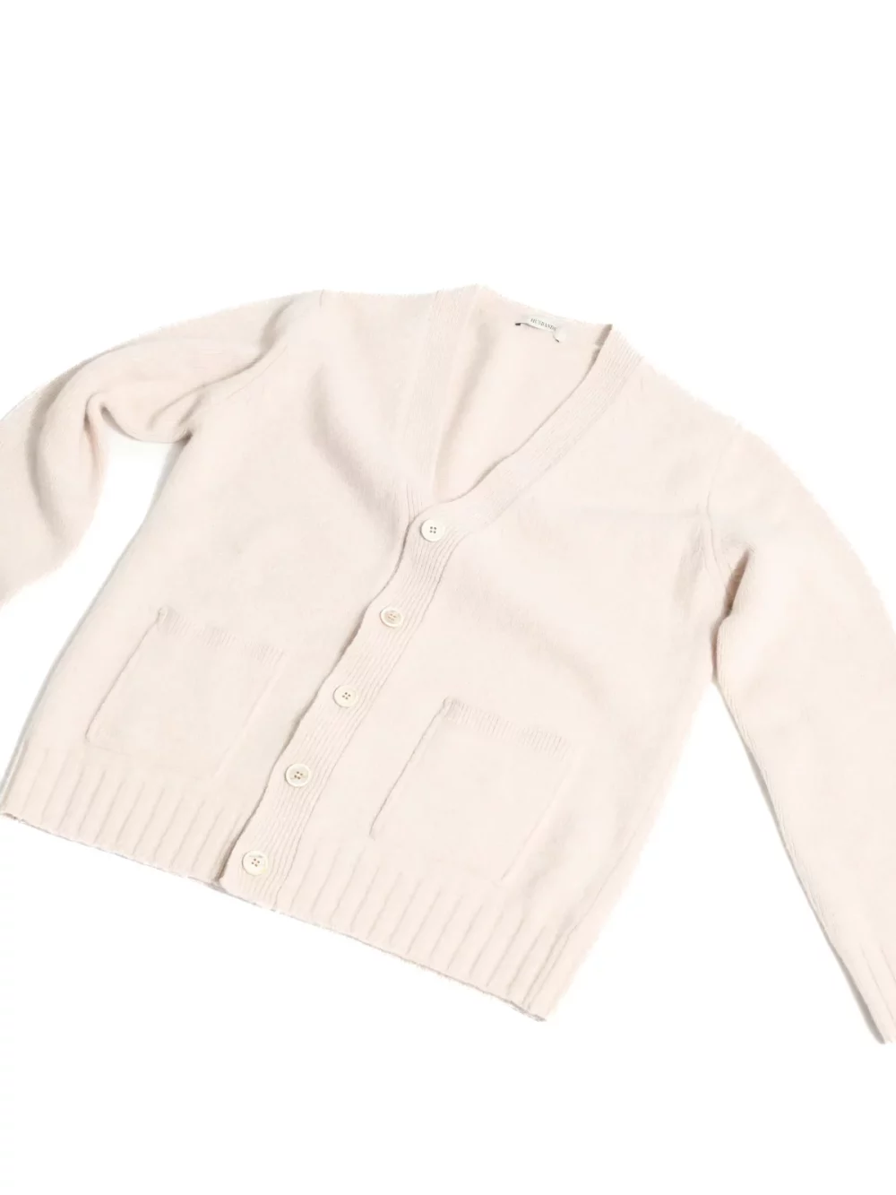CARDIGAN EN LAINE ET CACHEMIRE - AVOINE