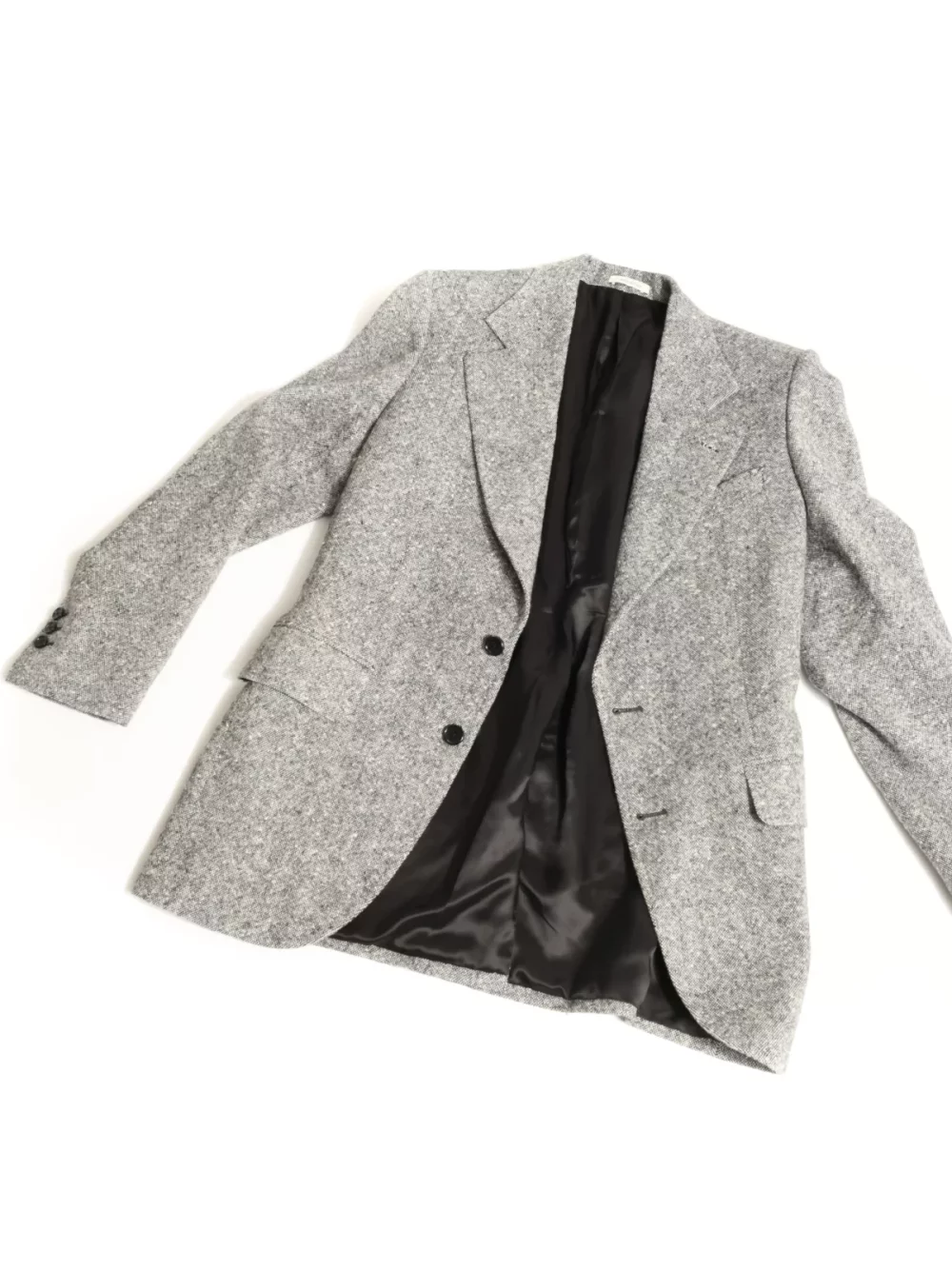 COSTUME DROIT EN TWEED - NOIR ET BLANC