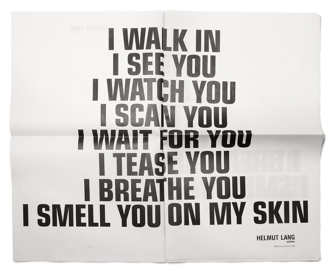 Helmut Lang. artwork by Jenny Holzer. art dir. Marc Atlan.jpg