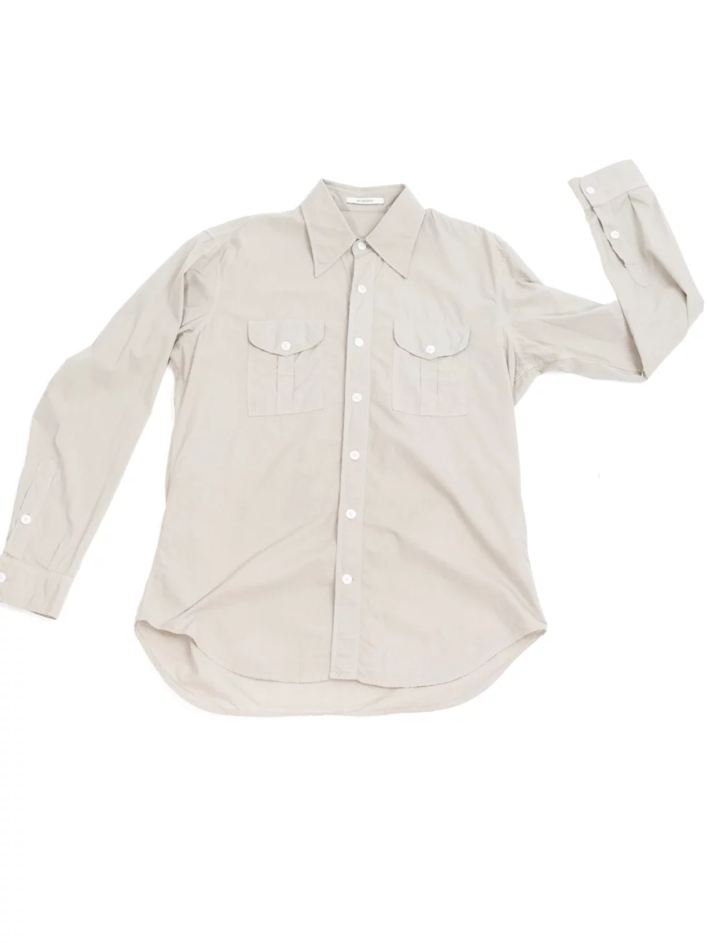 CHEMISE BOYSCOUT EN POPELINE - CALCAIRE-1