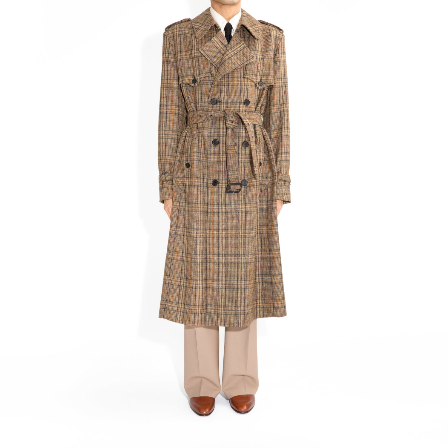 TRENCH-COAT EN TWEED - PRINCE DE GALLES BRONZE1