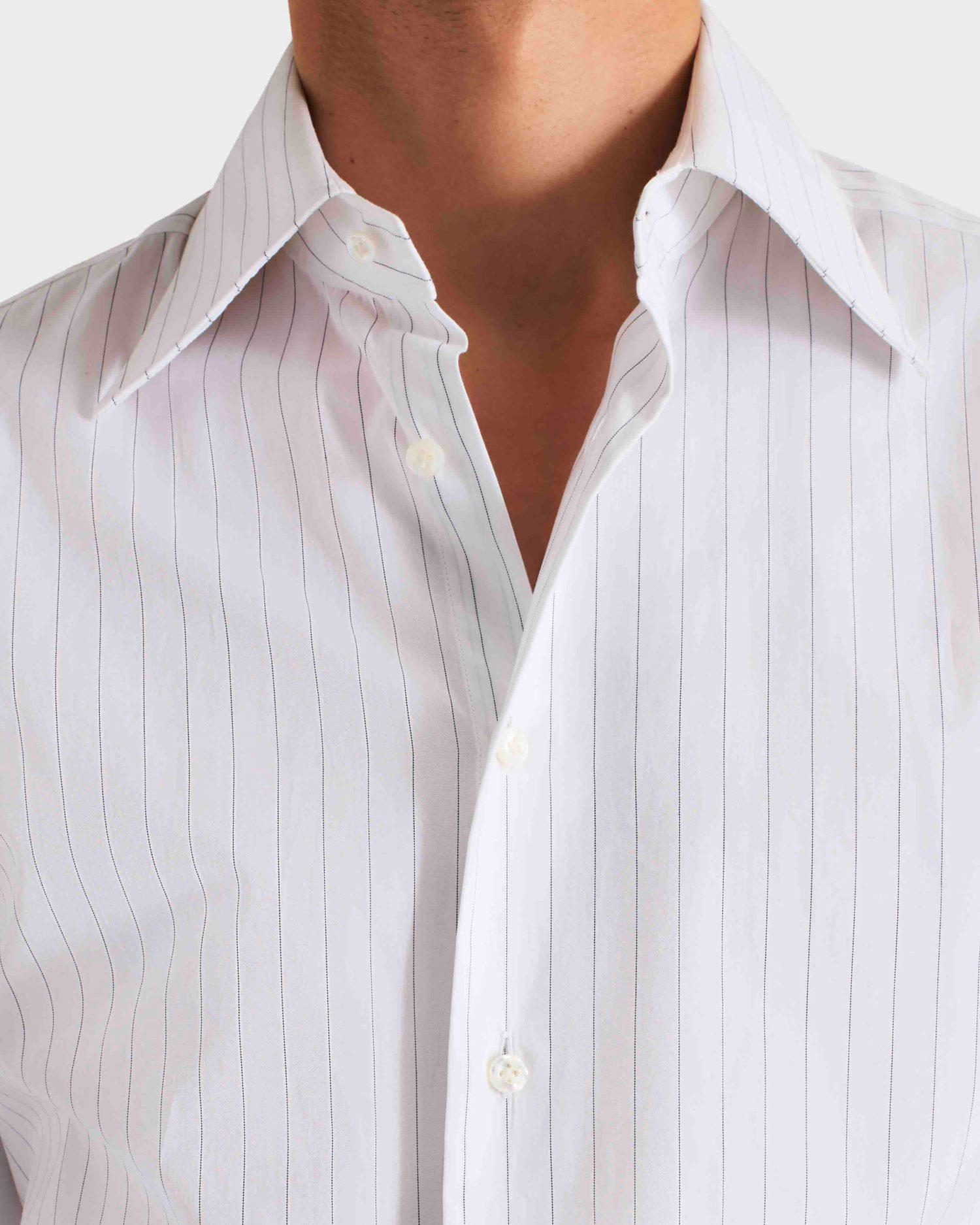 CHEMISE COL LARGE EN POPELINE - RAYURES GAINSBOURG – Image 3