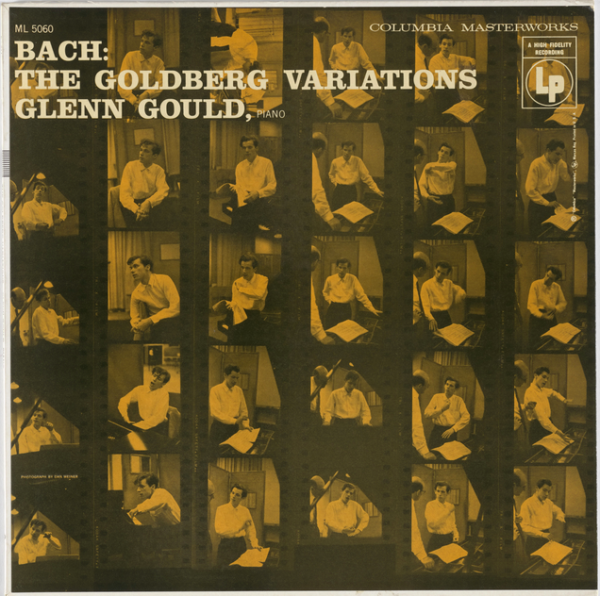 WEINER, Dan, des. GOULD, Glenn, pian. Goldberg Variations, 1955. 30.5 x 30.5 cm.