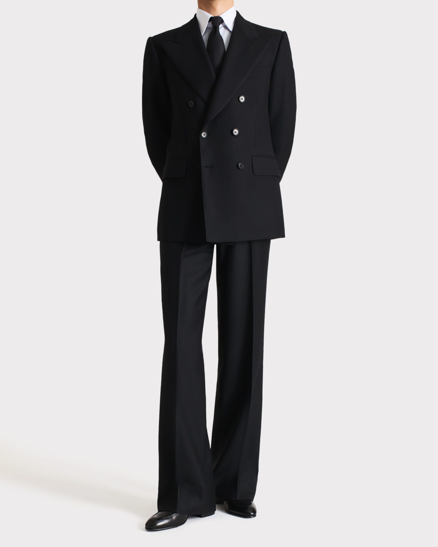 01_DOUBLE-BREASTED SUIT IN WOOL TWILL - BLACK_1_0066