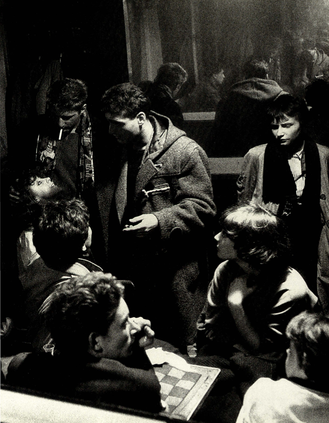 soirée 'nouvelle-orléans'. saint germain des prés, paris. circa 1950.